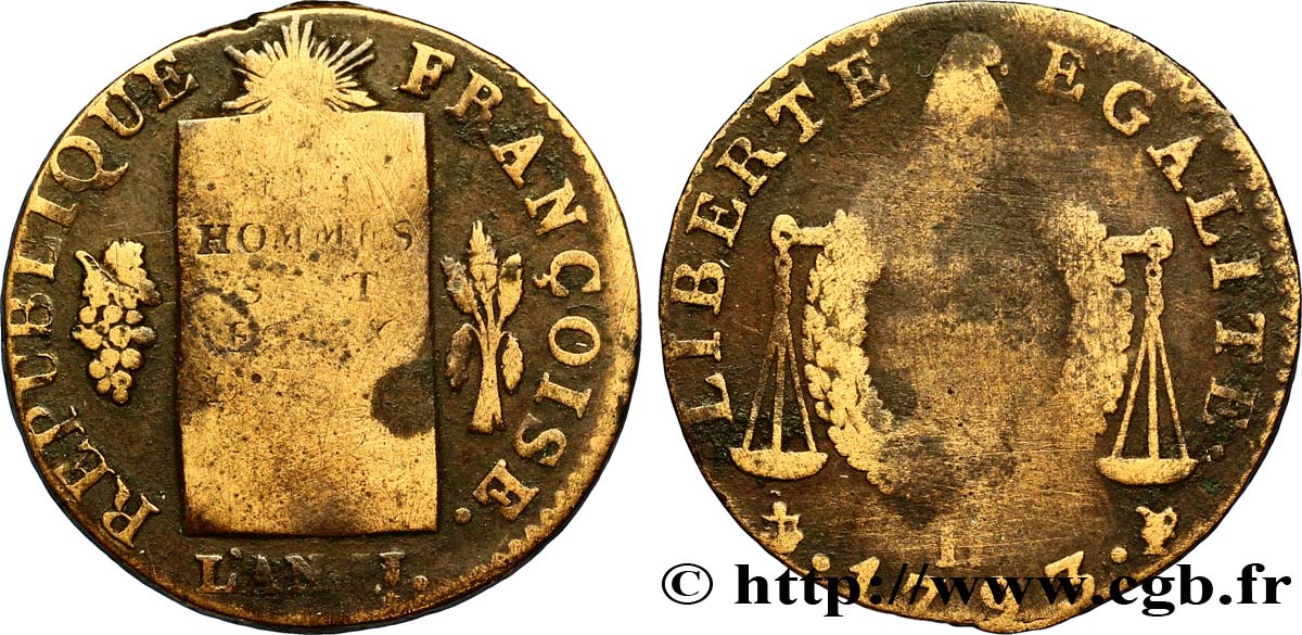 LA CONVENTION Demi-sol dit &nbsp;à la table de loi&nbsp; 1793 La Rochelle B
