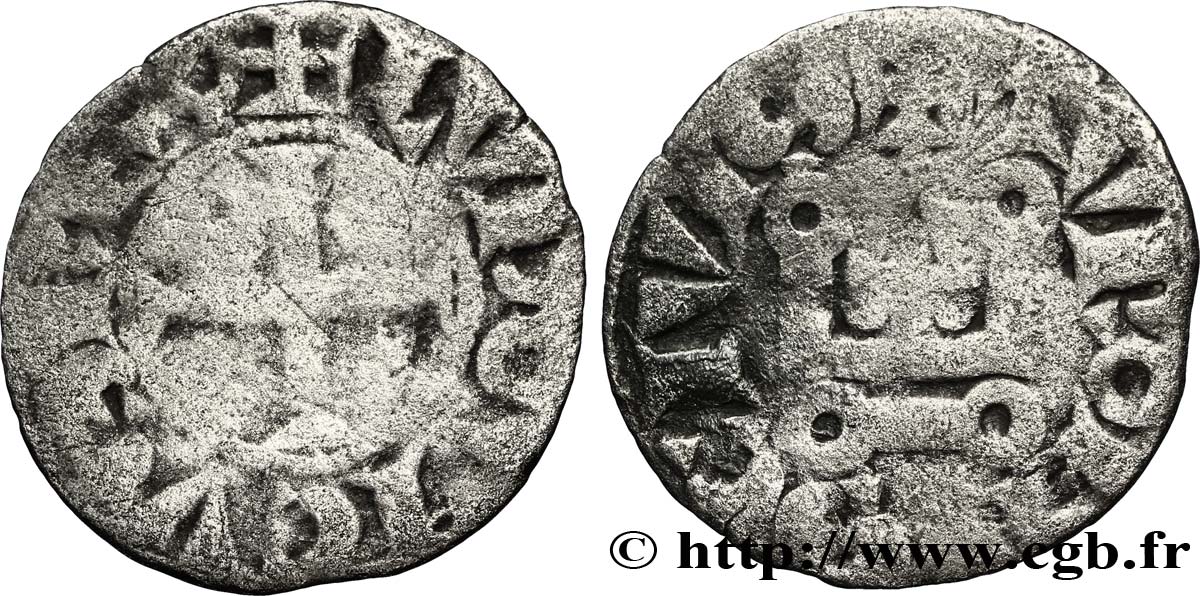 LOUIS IX DIT &nbsp;SAINT LOUIS&nbsp; Denier tournois n.d. s.l. TB