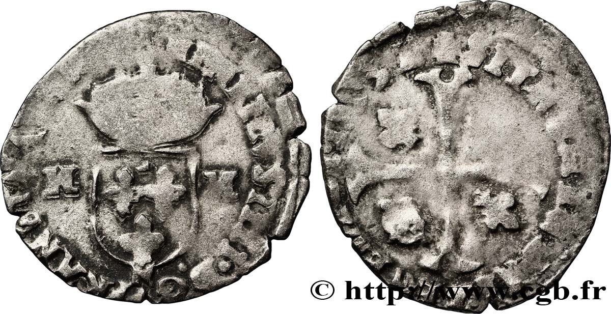 HENRI IV LE GRAND Douzain aux deux H, 2e type 1593 Montpellier B