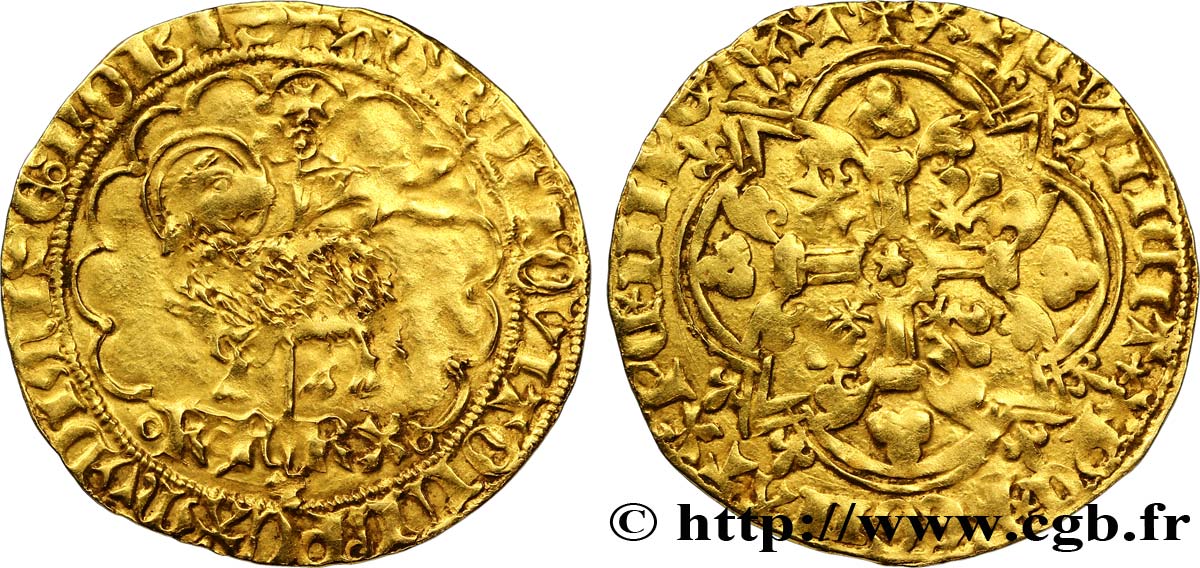 CHARLES VII LE VICTORIEUX Agnel d&nbsp;or n.d. Montpellier TB