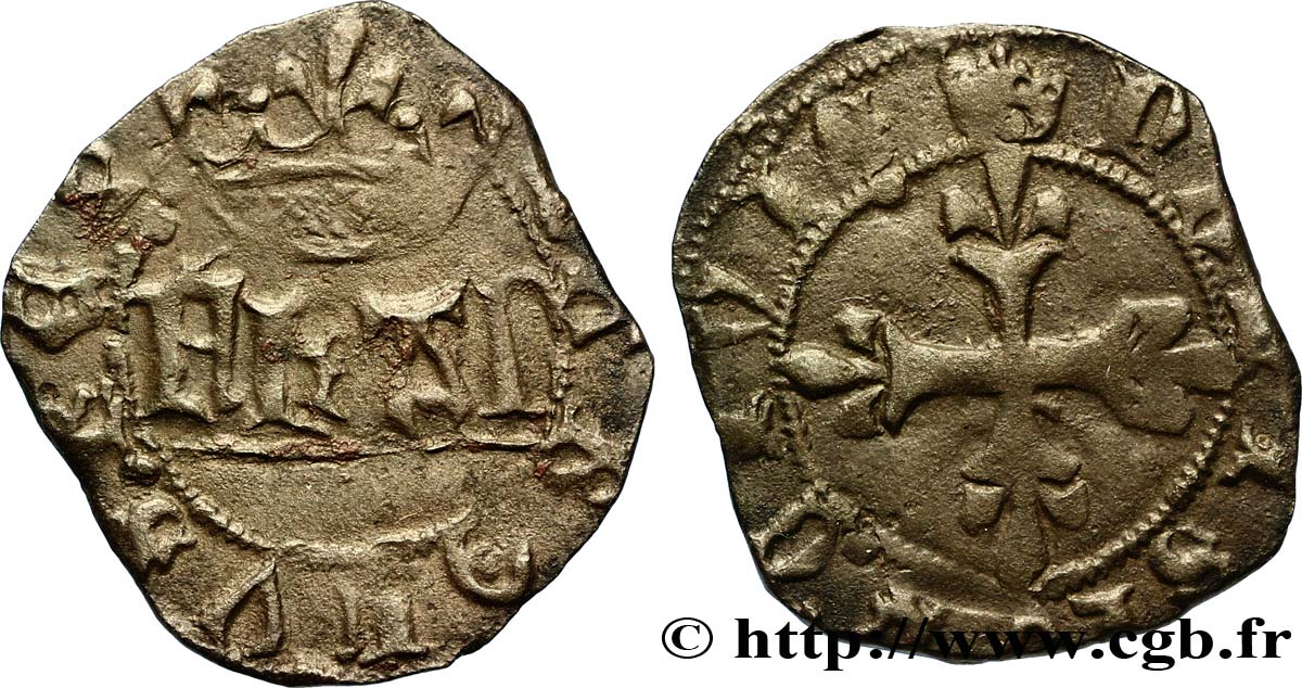 CHARLES VII LE VICTORIEUX Denier parisis n.d. Atelier indéterminé, Paris ? TTB