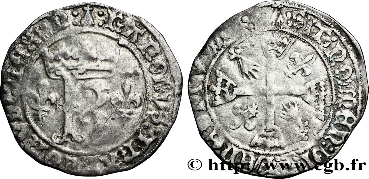 CHARLES VIII Karolus de Bretagne n.d. Nantes TB+