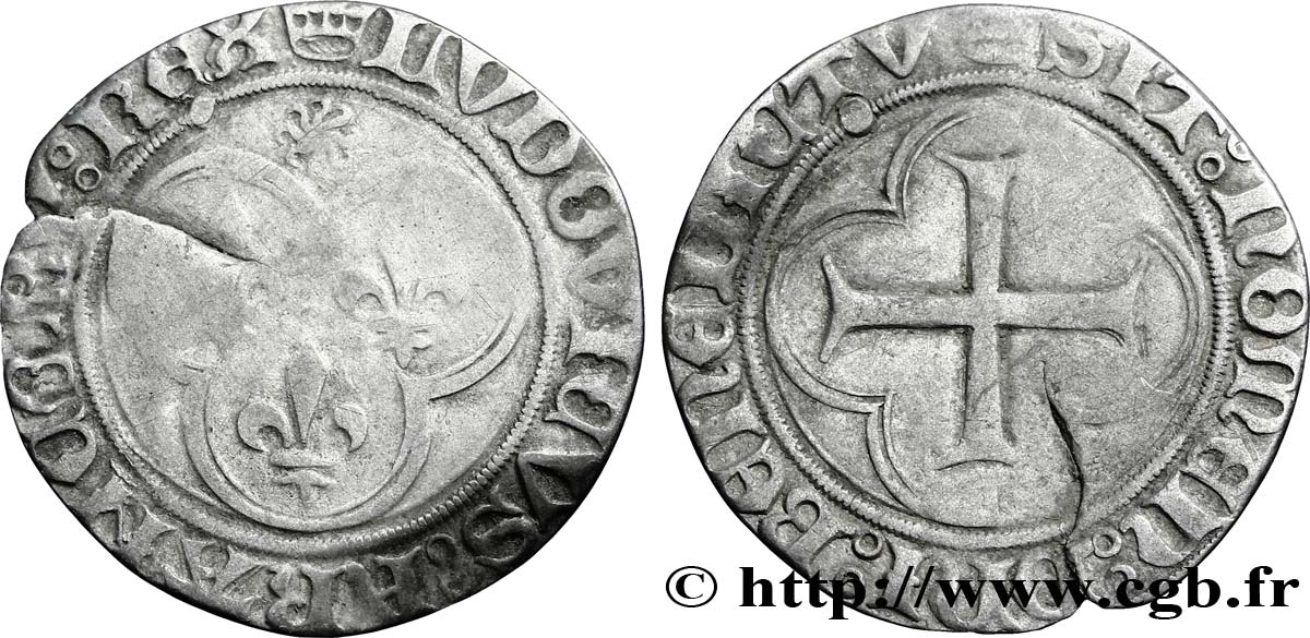 LOUIS XI LE PRUDENT Blanc au soleil n.d. Saint-Lô TB