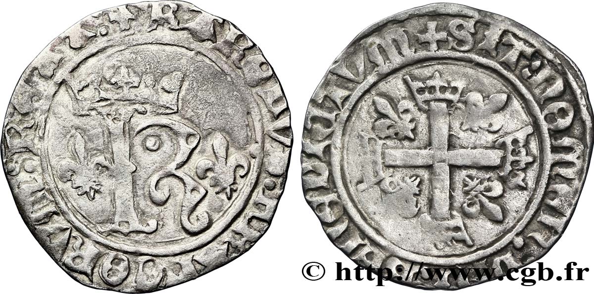 CHARLES VIII Karolus n.d. Angers TTB