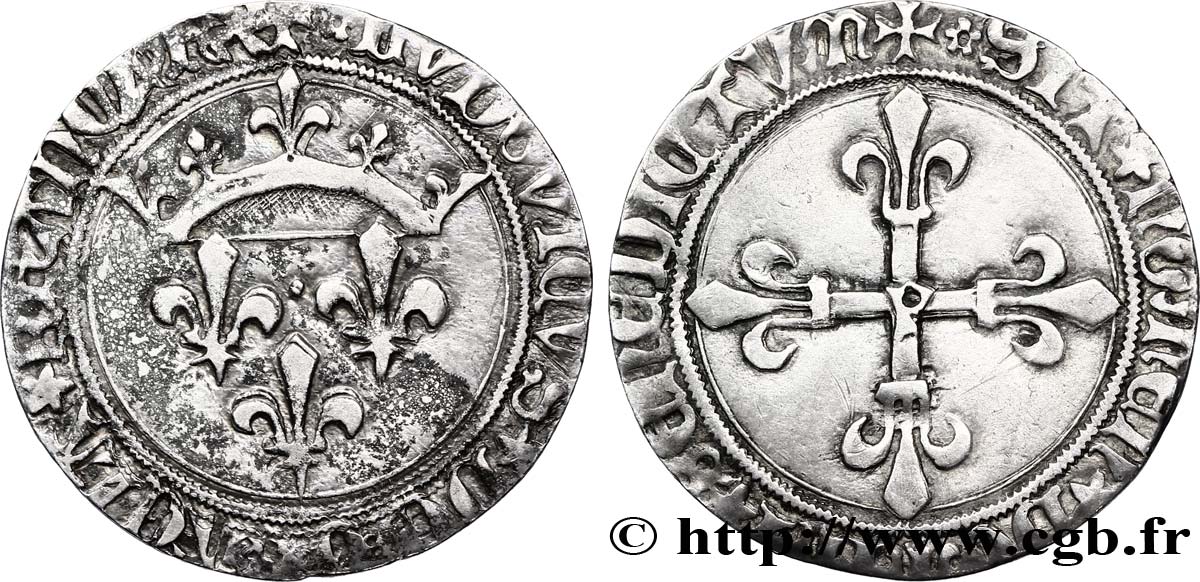 LOUIS XI THE  PRUDENT  Gros de roi de Perpignan n.d. Perpignan XF