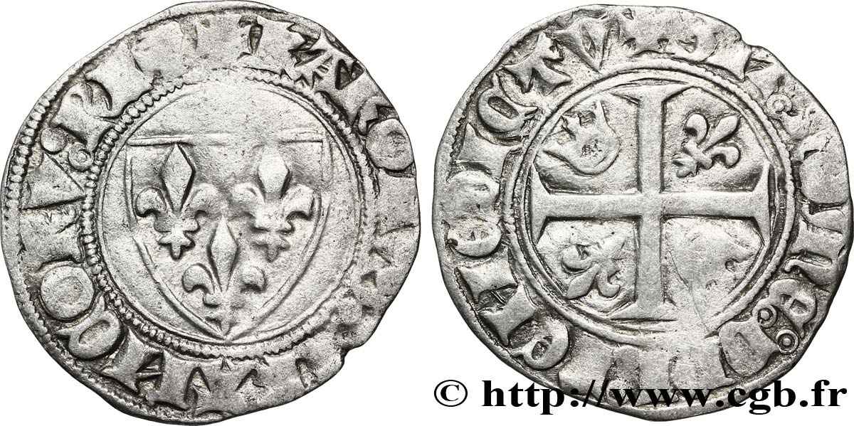 CHARLES VI LE FOU OU LE BIEN AIMÉ Blanc dit  guénar  n.d. Paris TB