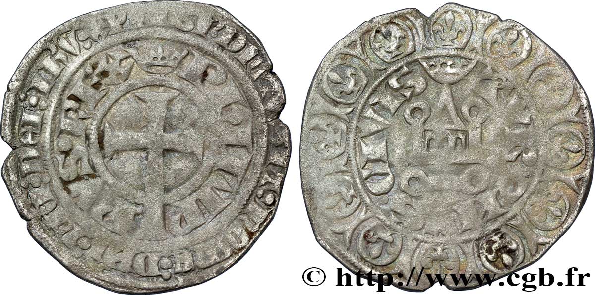 PHILIPPE VI DE VALOIS Gros à la queue n.d. s.l. TB+