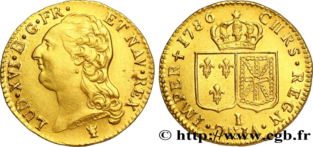 LOUIS XVI Louis d&nbsp;or aux écus accolés 1786 Limoges SPL