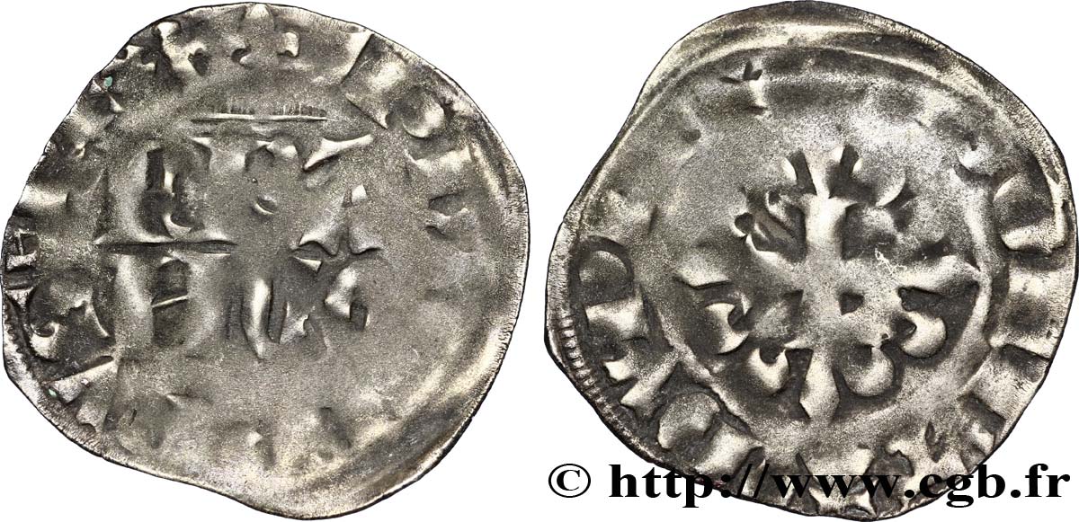 PHILIPPE VI DE VALOIS Double parisis, 3e type n.d. s.l. TB+
