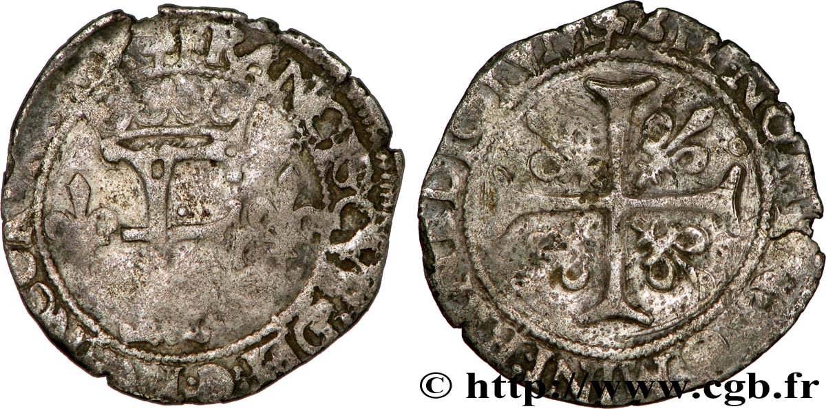 FRANCIS I Dizain franciscus, 1er type n.d. Toulouse F