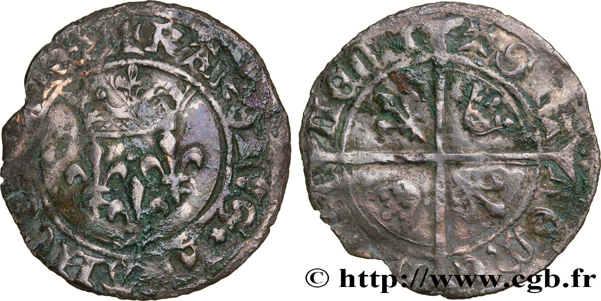CHARLES VII LE VICTORIEUX Blanc dit  florette  n.d. Atelier indéterminé TB