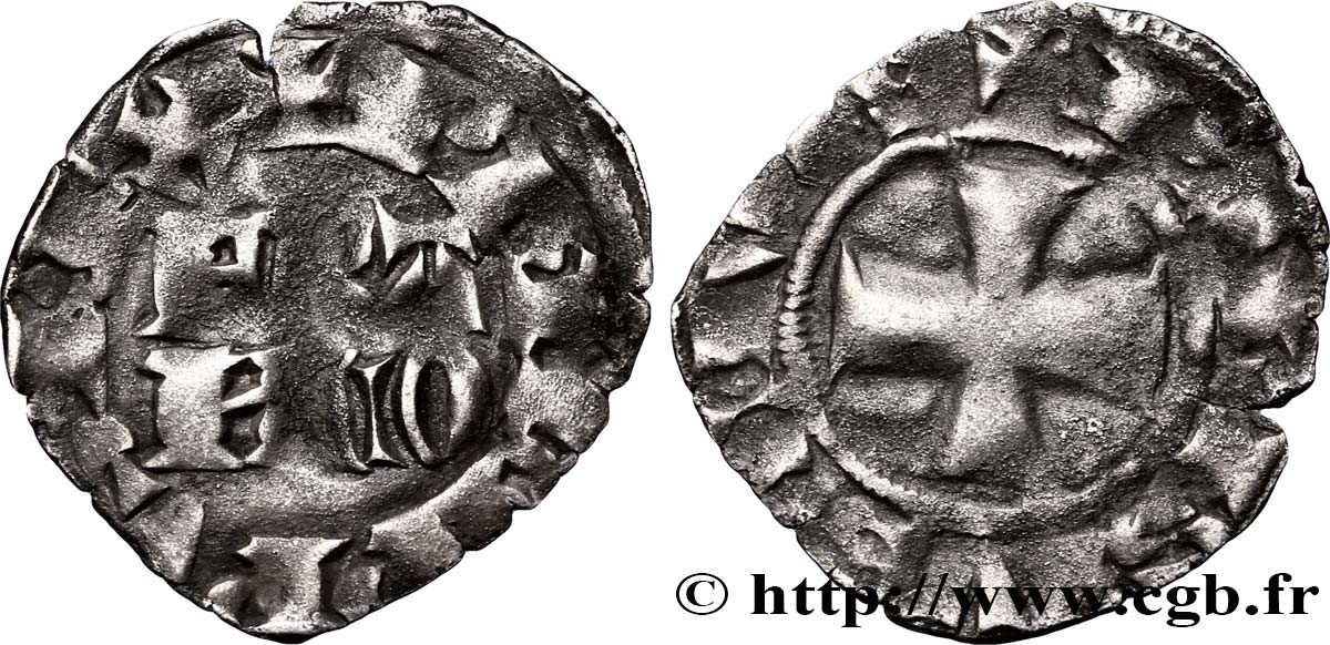 FILIPPO VI OF VALOIS Denier parisis, 2e type n.d. s.l. MB