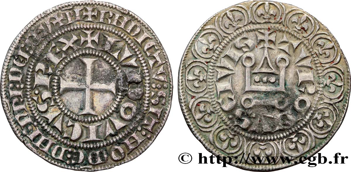 LOUIS IX DIT  SAINT LOUIS  Gros tournois après 1266  TTB+
