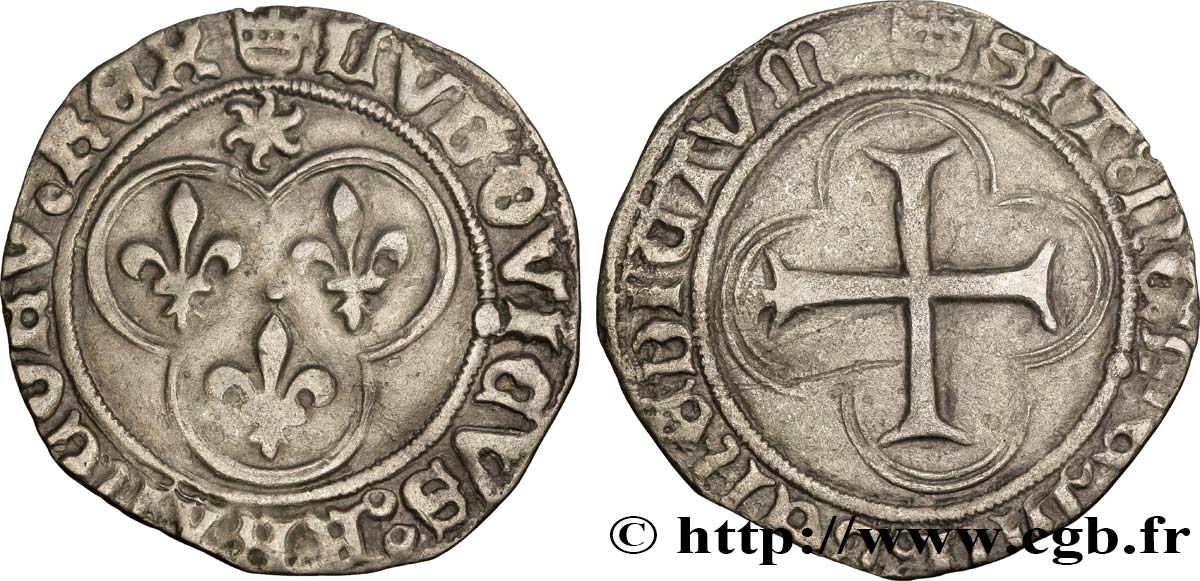 LOUIS XI LE PRUDENT Blanc au soleil n.d. Tours TTB+