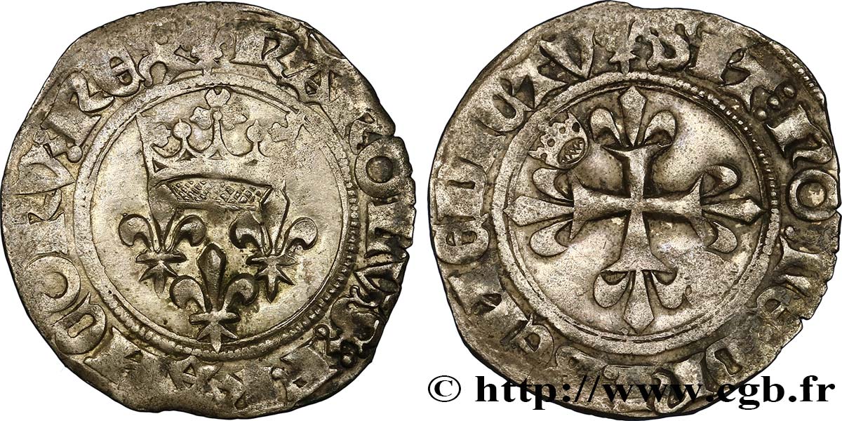 CHARLES VI LE FOU OU LE BIEN AIMÉ Gros dit  florette  n.d. Atelier indéterminé TB+