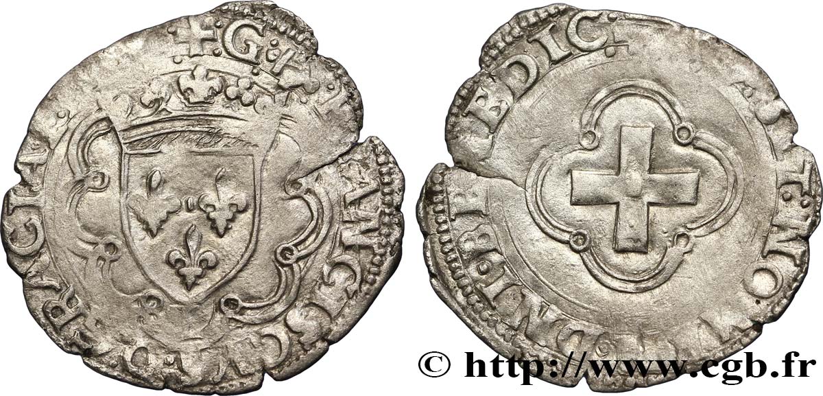 FRANÇOIS IER LE RESTAURATEUR DES LETTRES Douzain à la croisette, 1er type 19/03/1541 Bayonne TTB