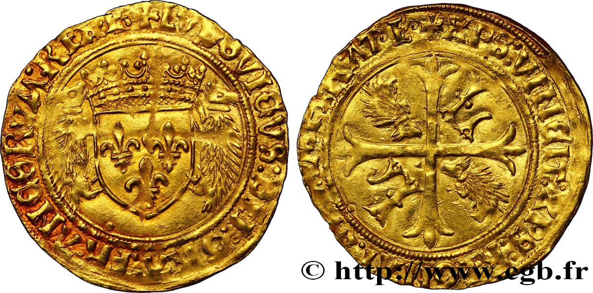 LOUIS XII  Écu d or aux porcs-épics 19/11/1507 Saint-André de Villeneuve-lès-Avignon q.SPL