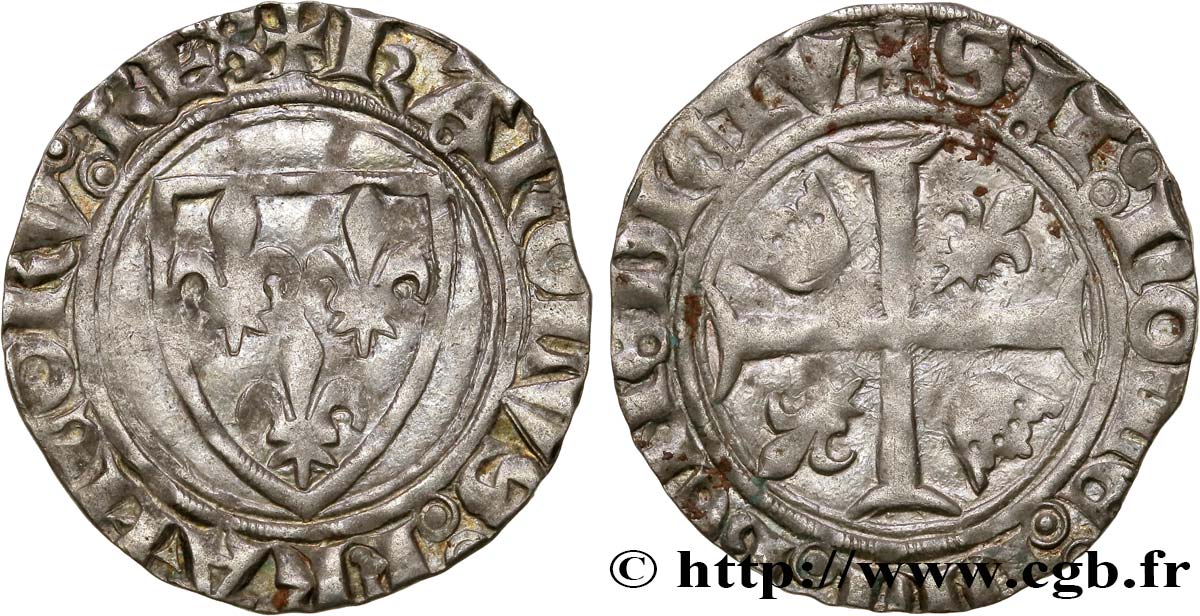 CHARLES VI LE FOU OU LE BIEN AIMÉ Blanc dit &nbsp;guénar&nbsp; n.d. Romans TTB