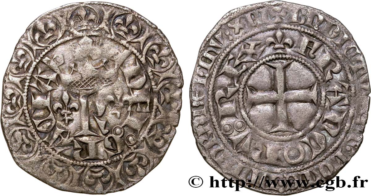 CHARLES V LE SAGE Blanc au K 20/04/1365   TTB