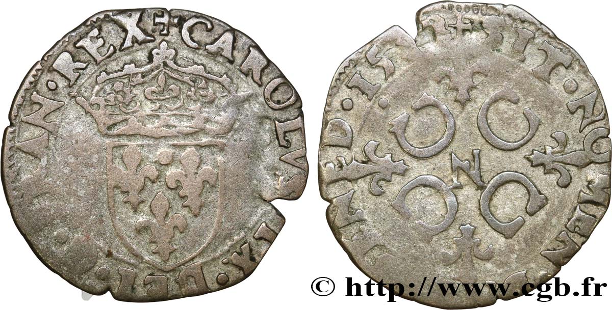 CHARLES IX Sol parisis, 1er type n.d. Montpellier MB