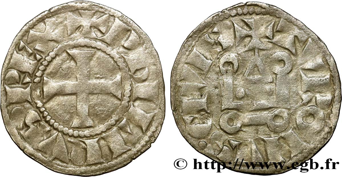 FELIPE III  THE BOLD  Denier tournois n.d. s.l. MBC