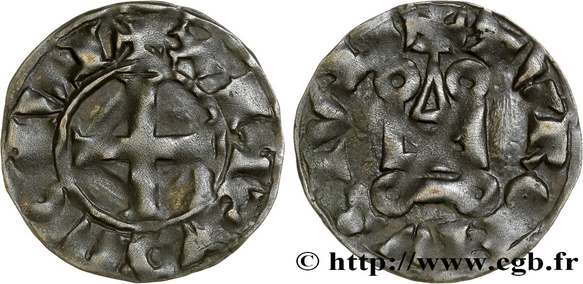 LUDWIG IX  SAINT LOUIS  Denier tournois n.d. s.l. S