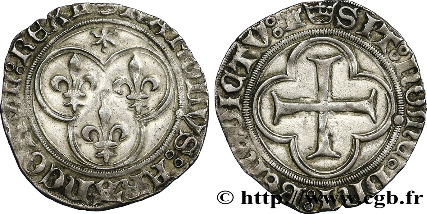 CHARLES VIII Blanc au soleil n.d. Tours TTB