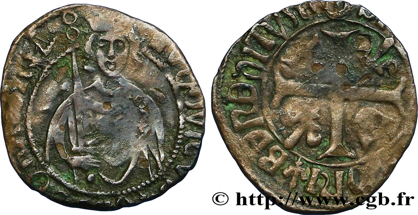 LOUIS XI THE  PRUDENT  Hardi 18/10/1467 Bordeaux VF