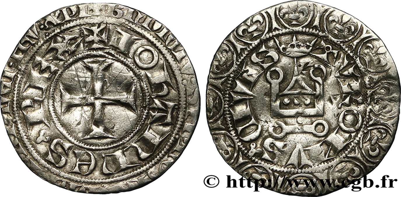 JOHN II  THE GOOD  Gros tournois n.d.  XF