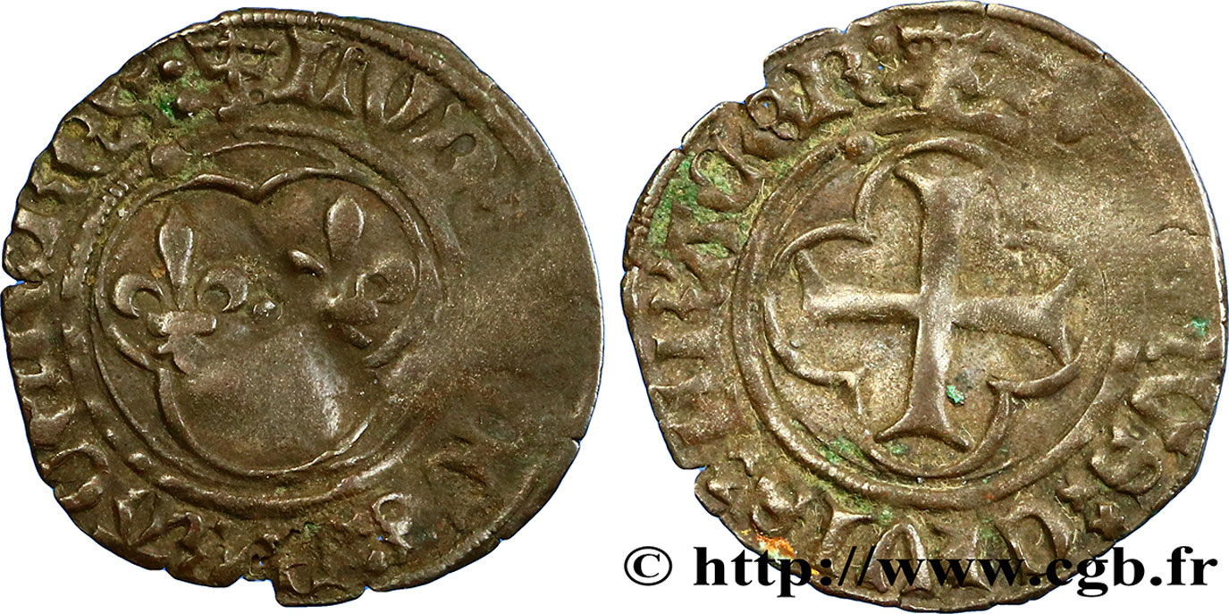 LOUIS XII LE PÈRE DU PEUPLE Denier tournois n.d. Paris TB
