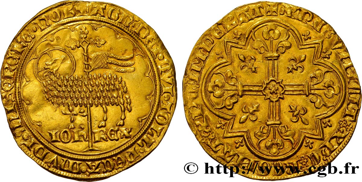 GIOVANNI II  THE GOOD  Mouton d or 17/01/1355  SPL
