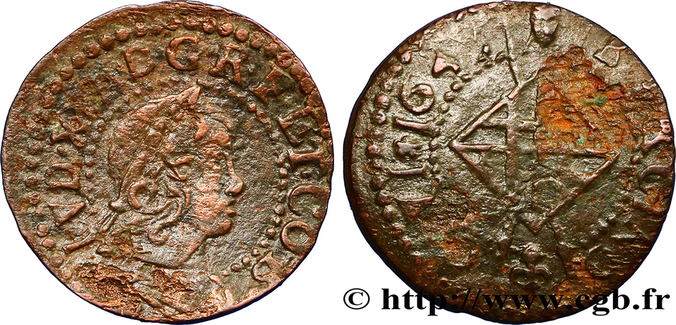 SPANIA - BARCELONA - LOUIS XIV &nbsp;THE SUN KING&nbsp; Sizain 1645 Barcelone fSS/fS