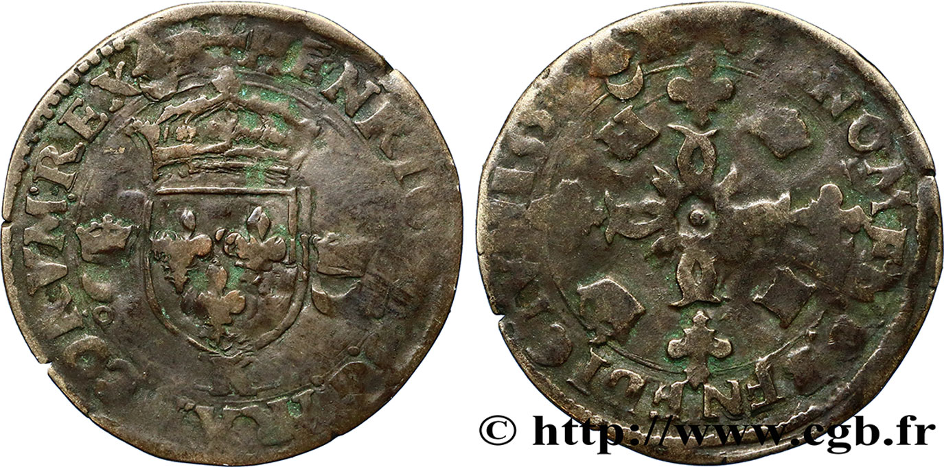 HENRY II Douzain aux croissants n.d. Bordeaux S