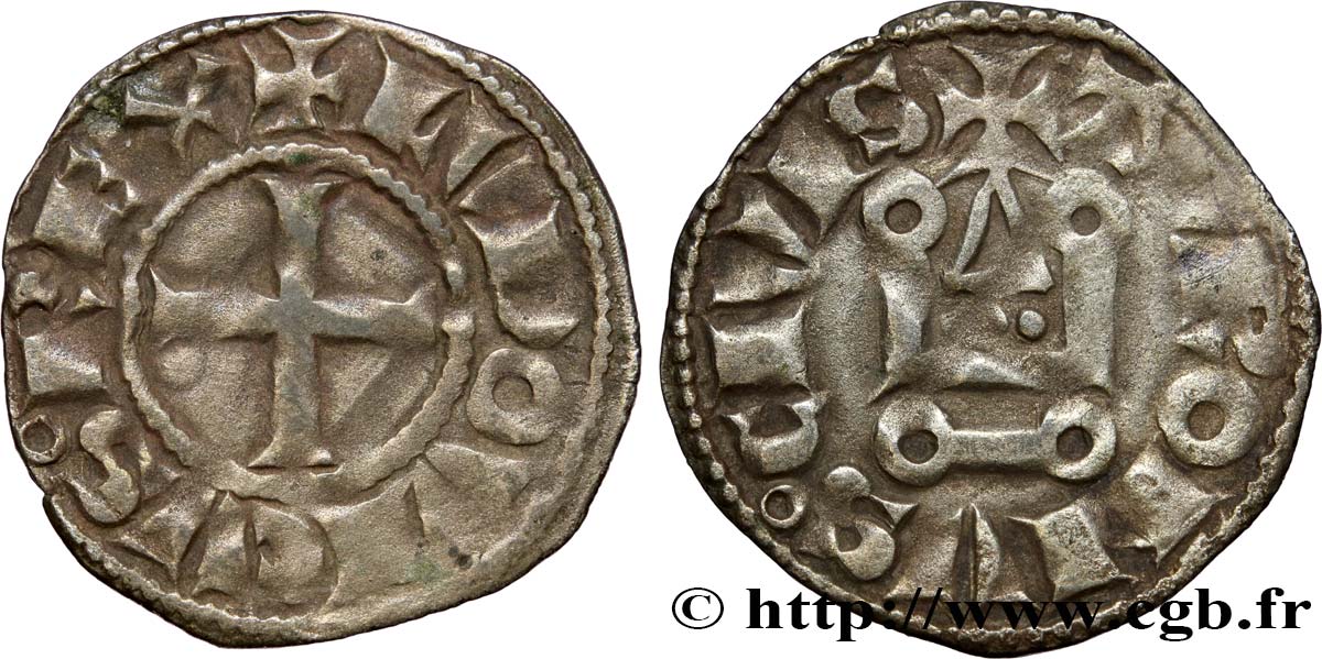 LOUIS IX DIT  SAINT LOUIS  Denier tournois n.d. s.l. TTB