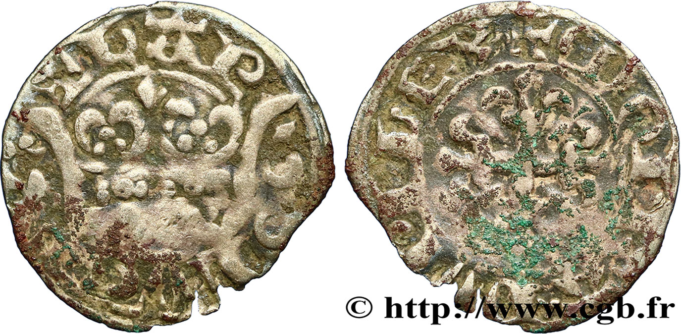 CHARLES IV LE BEL Double parisis n.d.  TB+
