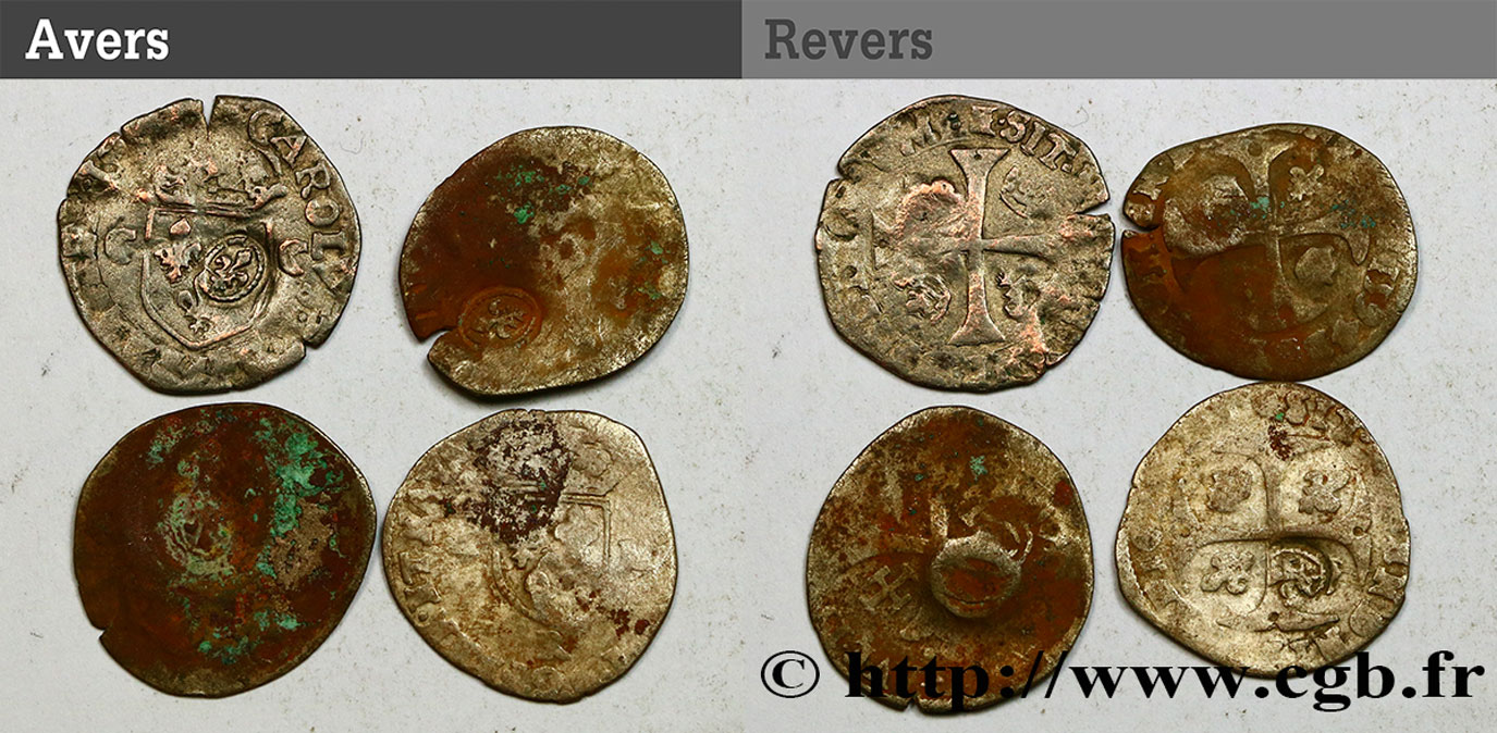 HENRI IV LE GRAND Lot de 4 douzains  n.d. s.l. B
