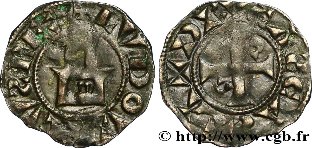 LOUIS VI LE GROS Obole, 1er type n.d. Dreux TB+