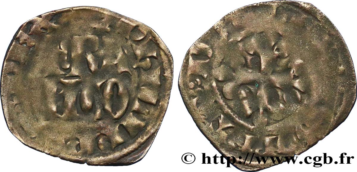 PHILIPPE VI DE VALOIS Double parisis, 3e type n.d. s.l. TB