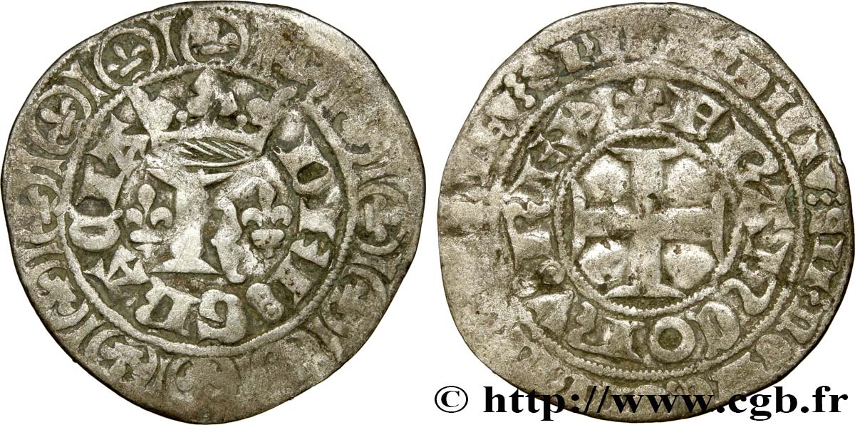 CHARLES V LE SAGE Blanc au K 20/04/1365   TB