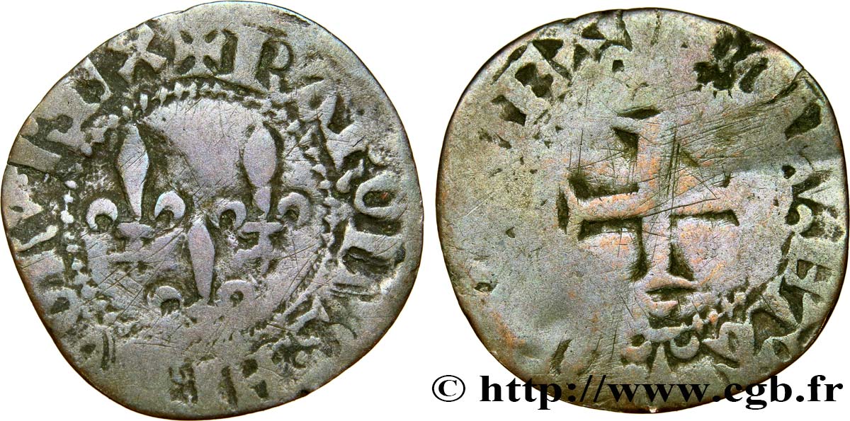 CHARLES VI LE FOU OU LE BIEN AIMÉ Double tournois n.d. Atelier indéterminé B