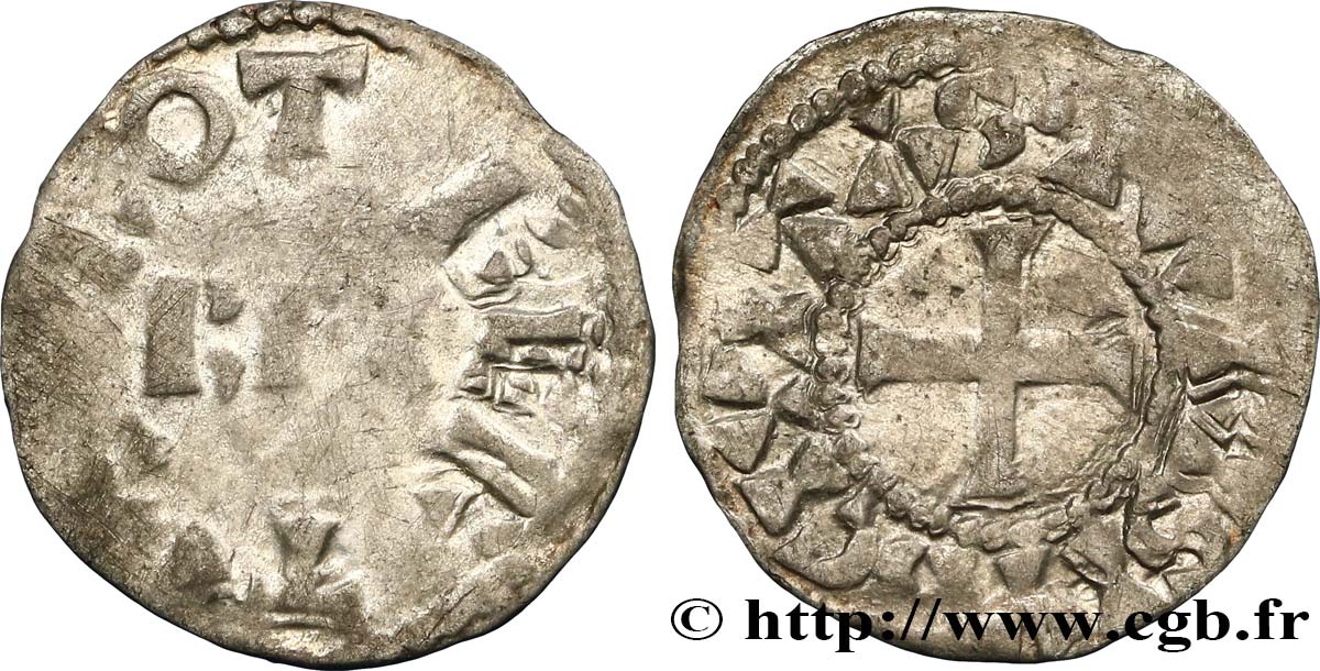 ROBERT II LE PIEUX Obole n.d. Paris TTB