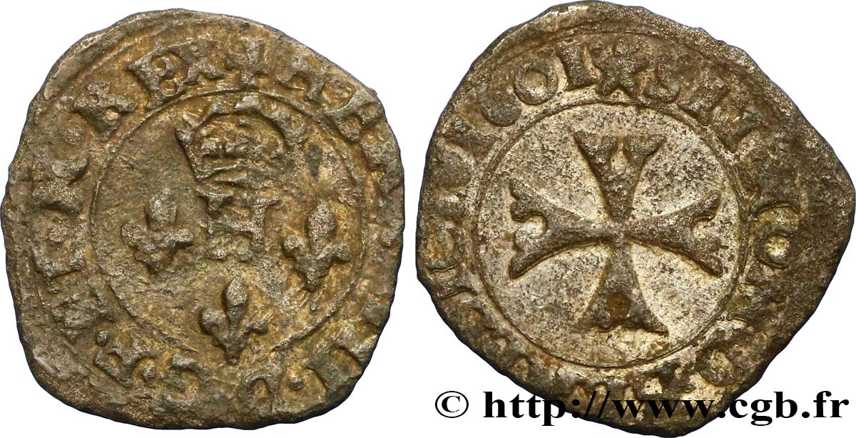 HENRY IV Liard à l H couronnée, 4e type (à la croix échancrée) 1601 Chambéry BB
