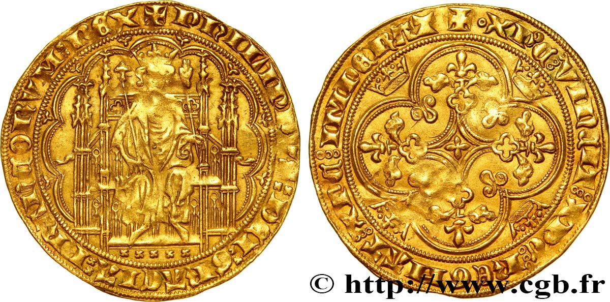 FILIPPO VI OF VALOIS Chaise d or 17/07/1346  BB/q.SPL