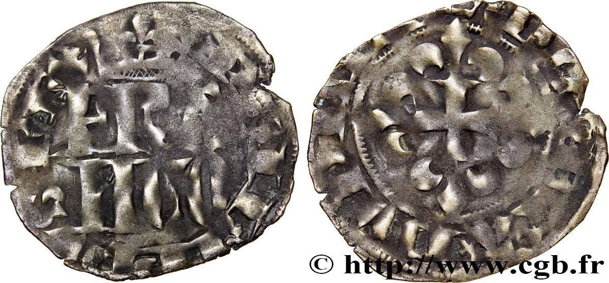 PHILIPPE VI DE VALOIS Double parisis, 3e type n.d. s.l. B+