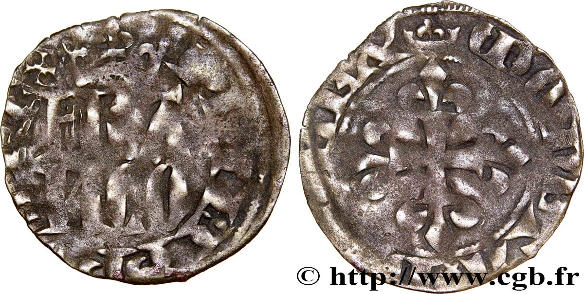 PHILIP VI OF VALOIS Double parisis, 3e type n.d. s.l. F/VF