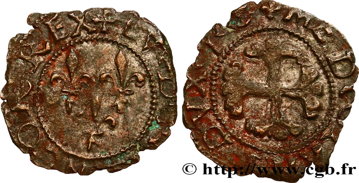 ITALY - DUCHY OF MILAN - LOUIS XII Trillina ou 3 denari n.d. Milan BC+
