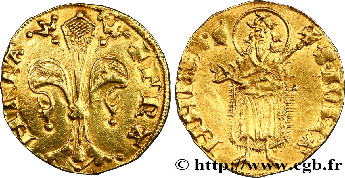 JUAN II  THE GOOD  Florin d or c. 1340-1370 Montpellier ou Toulouse MBC+