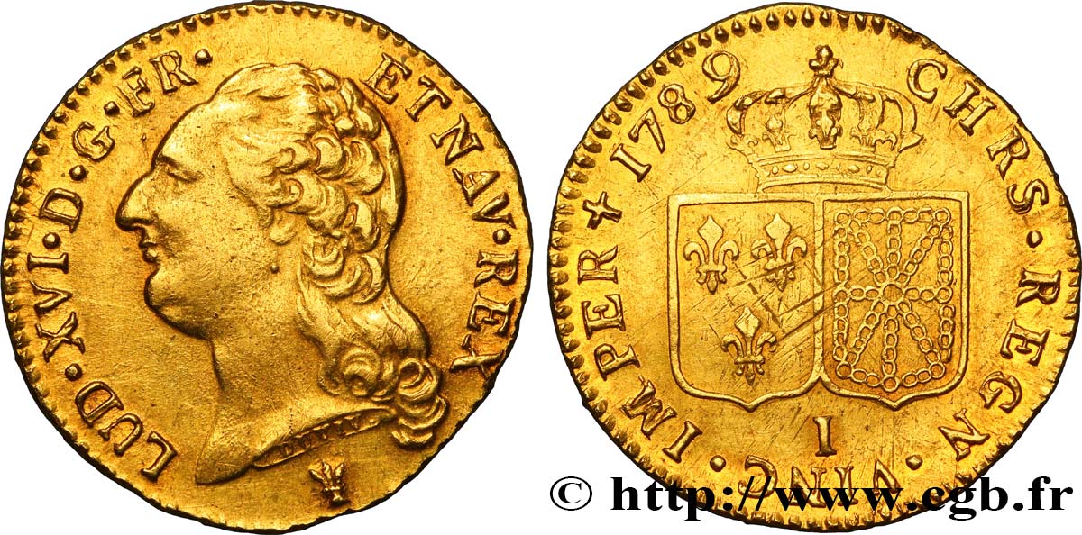 LOUIS XVI Louis d or aux écus accolés 1789 Limoges TTB+