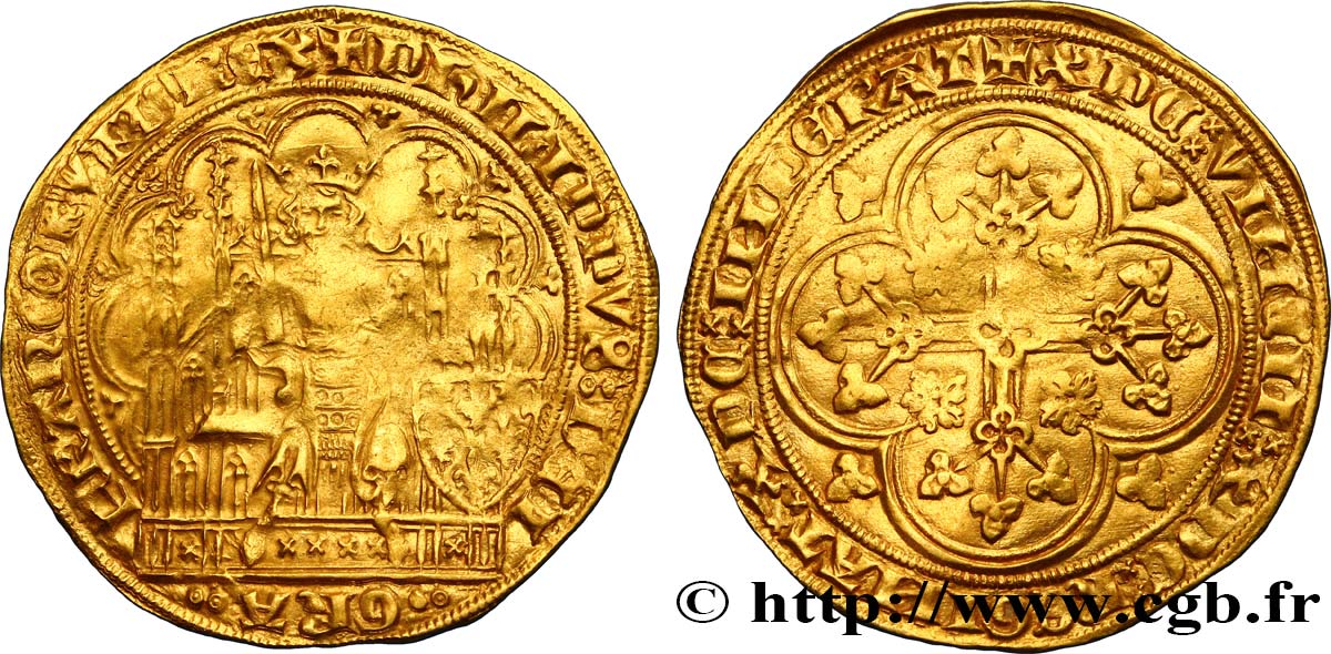 PHILIPPE VI DE VALOIS Écu d&nbsp;or à la chaise n.d.  TTB