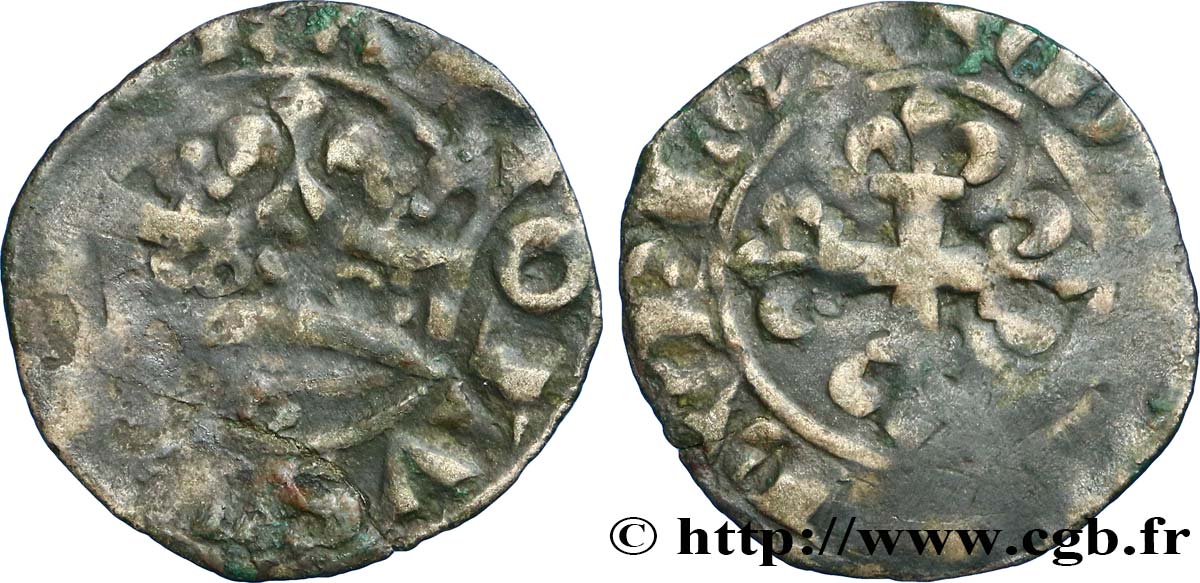 CHARLES IV LE BEL Double parisis n.d. s.l. TB